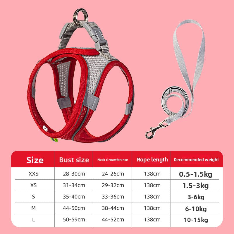 Dog Harness & Leash Set | Reflective Nylon Walking Set for Dogs & Cats – product image 22 | Pawnests
