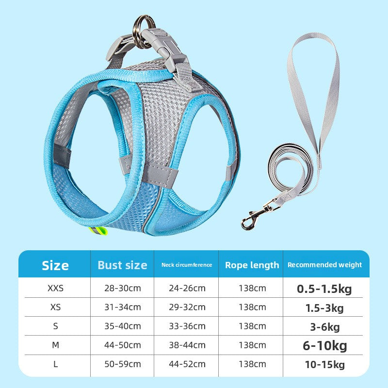 Dog Harness & Leash Set | Reflective Nylon Walking Set for Dogs & Cats – product image 28 | Pawnests