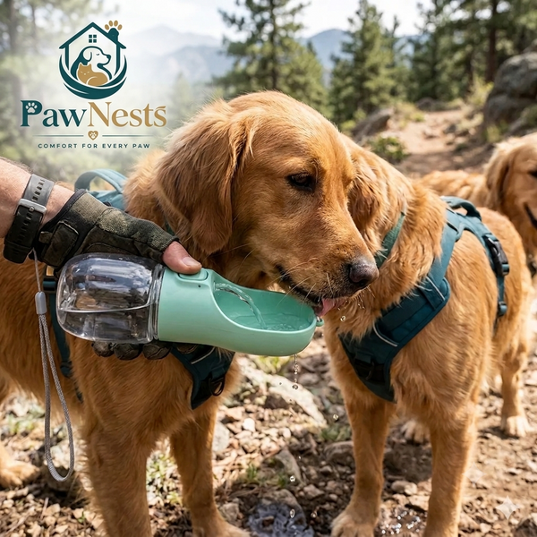Botella de agua portátil a prueba de fugas para perros