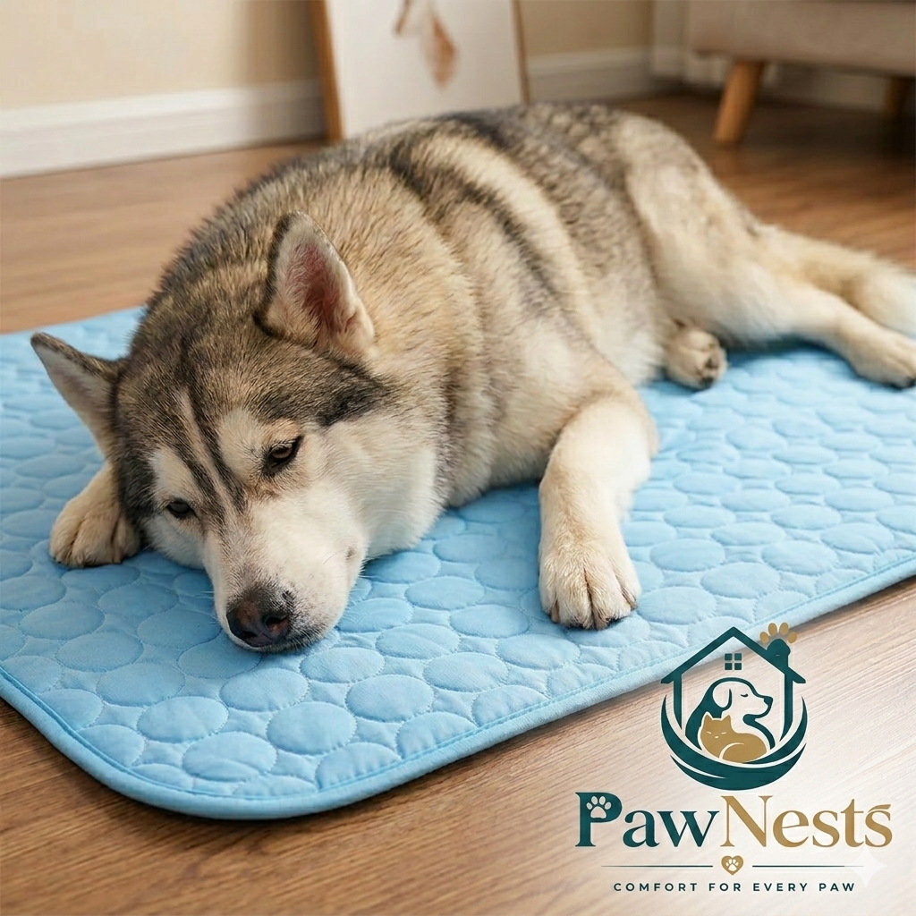 Dog Cooling Mat | Ice Silk Self-Cooling Pad for Dogs & Cats