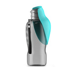 Blue dog water bottle for hiking and travel — Pawnests
