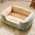 Donut cat bed raised rim close-up — joint support for cats — Pawnests