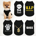 Pet summer fashion vest product flat lay — lightweight dog and cat shirt | Pawnests