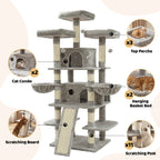FOOWIN 68" Multi-Level Cat Tree Tower Pawnests