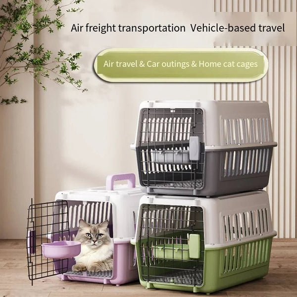 Pet airline crate cat space box portable cage outings dog shipping box Pawnests