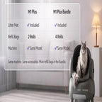 M1 Plus Automatic Cat Litter Box Bundle – Smart App, Odor Control & Multi-Cat Support Pawnests