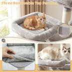 FOOWIN 68" Multi-Level Cat Tree Tower Pawnests