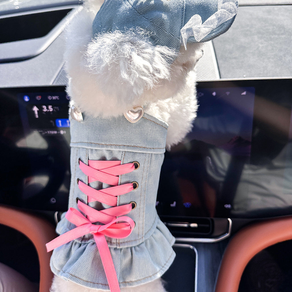 Pet Denim Skirt | Cute Summer Dress for Small Dogs & Cats