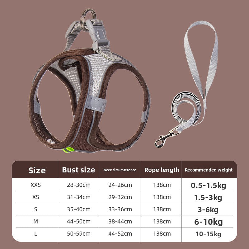 Dog Harness & Leash Set | Reflective Nylon Walking Set for Dogs & Cats – product image 26 | Pawnests