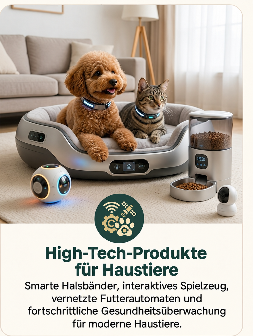 High-Tech-Produkte für Haustiere