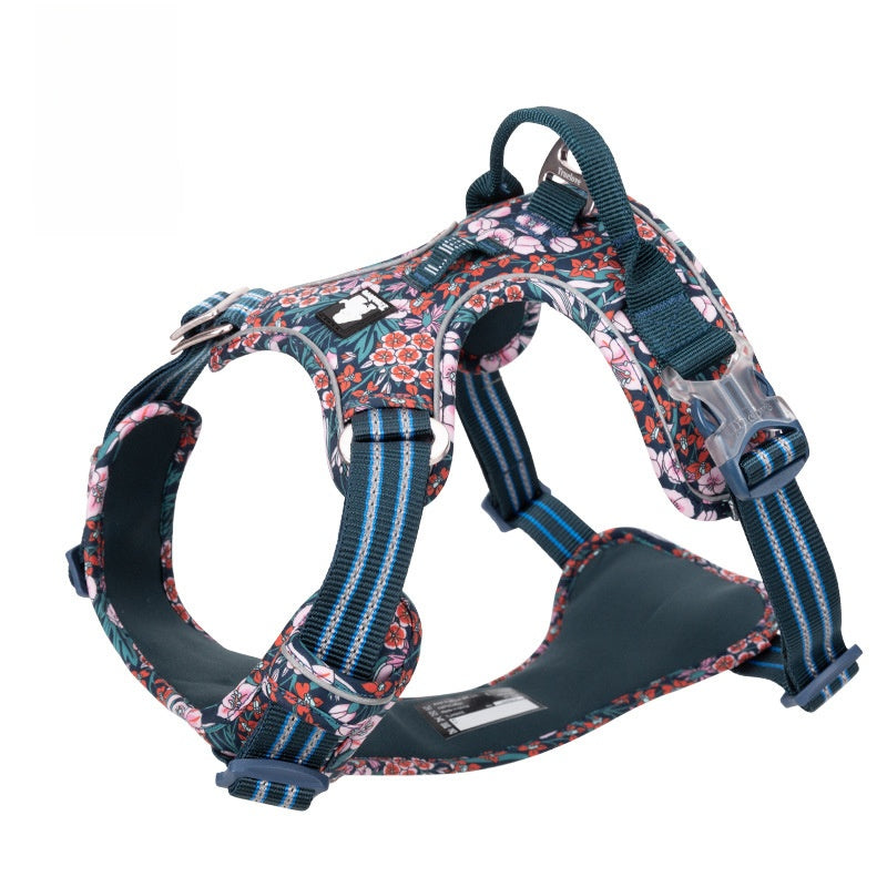 Dog harness front view on white background — Pawnests
