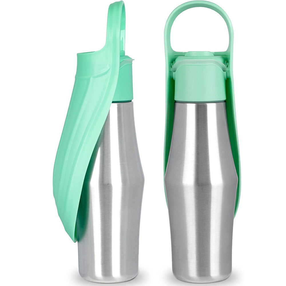 Dog water bottle size and capacity guide — 750ml stainless steel | Pawnests