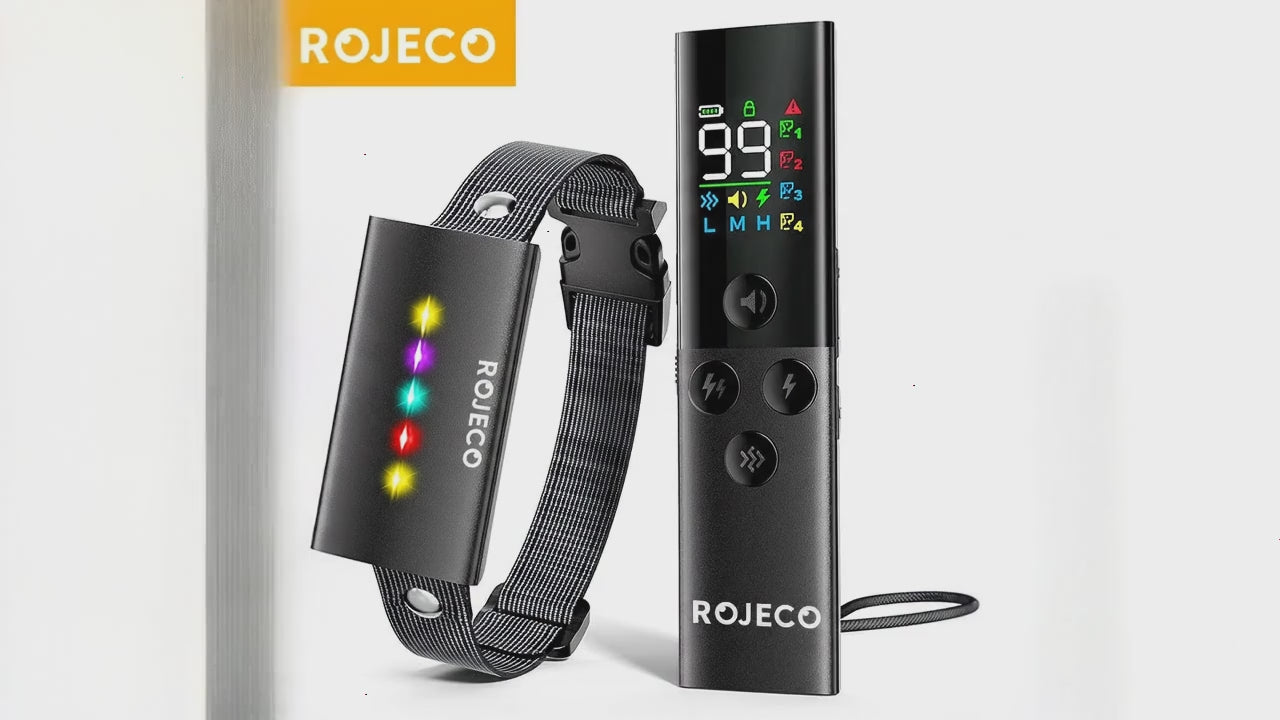 ROJECO Collar de Adiestramiento Inteligente para Perros (1600 pies, Impermeable)