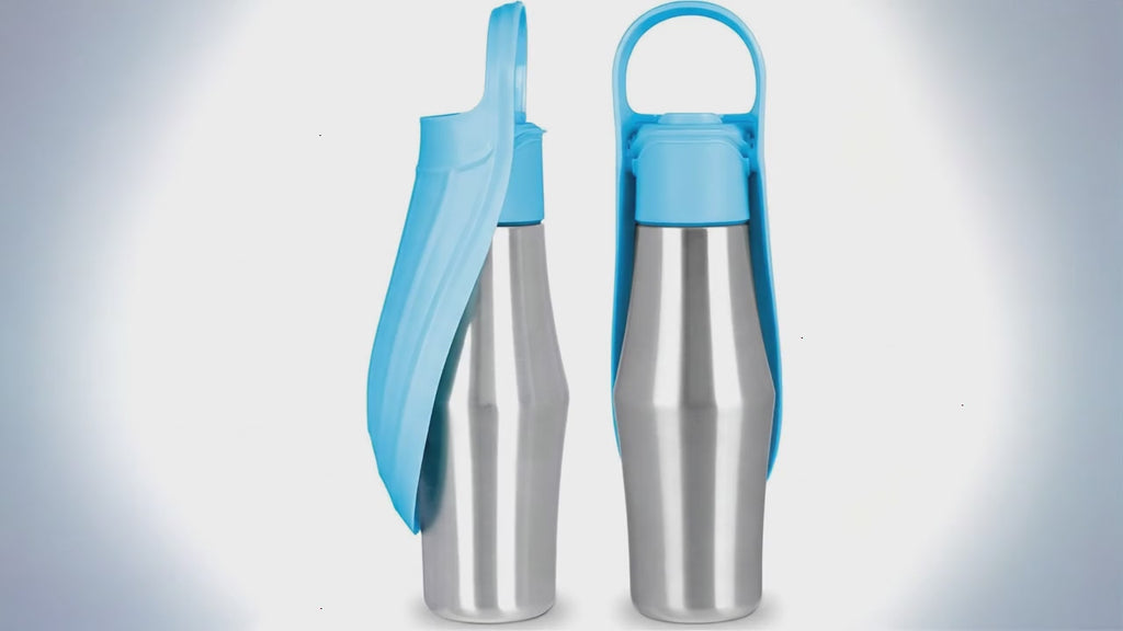 Botella de Agua para Perros | Botella de Viaje Aislada de Acero Inoxidable para Perros y Gatos