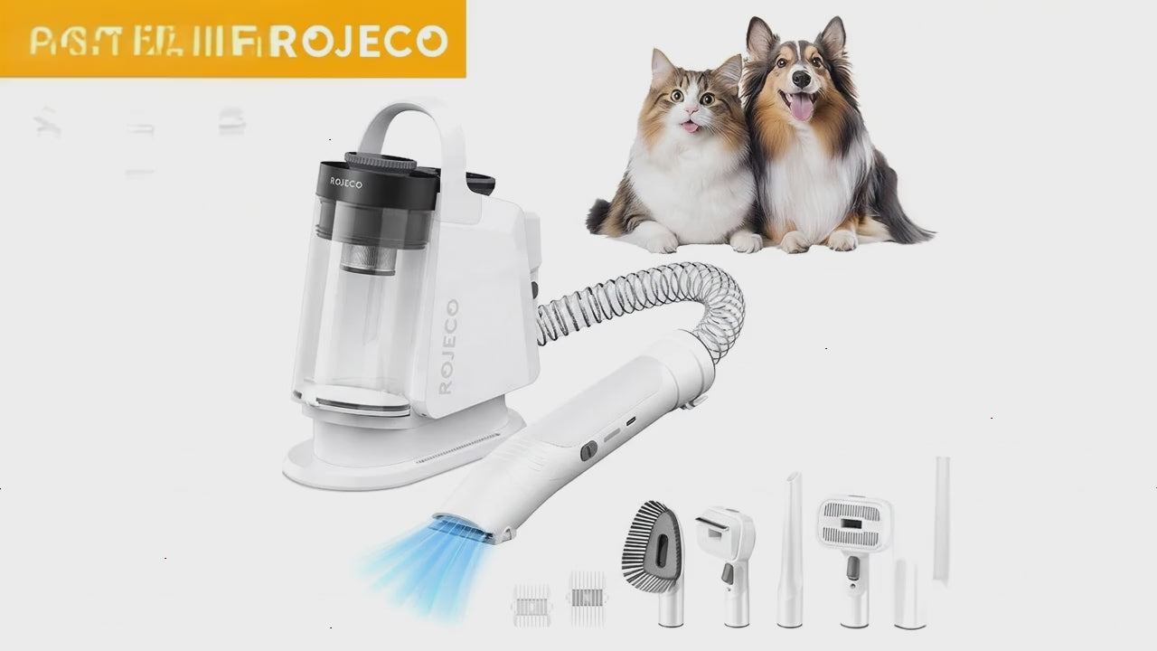 ROJECO Aspirador de Aseo 5 en 1 para Mascotas