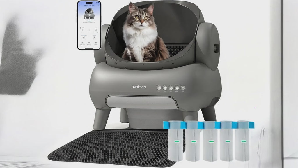 M1 Plus Arenero Automático para Gatos | App Inteligente, Control de Olores y Soporte Multimascota