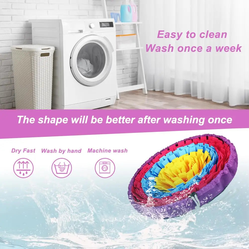 Easy-clean dog snuffle mat — hand wash, machine wash, quick dry | Pawnests