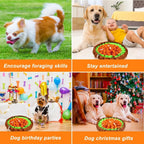 Dogs enjoying snuffle mat — foraging skills, play, parties and holiday gifts | Pawnests